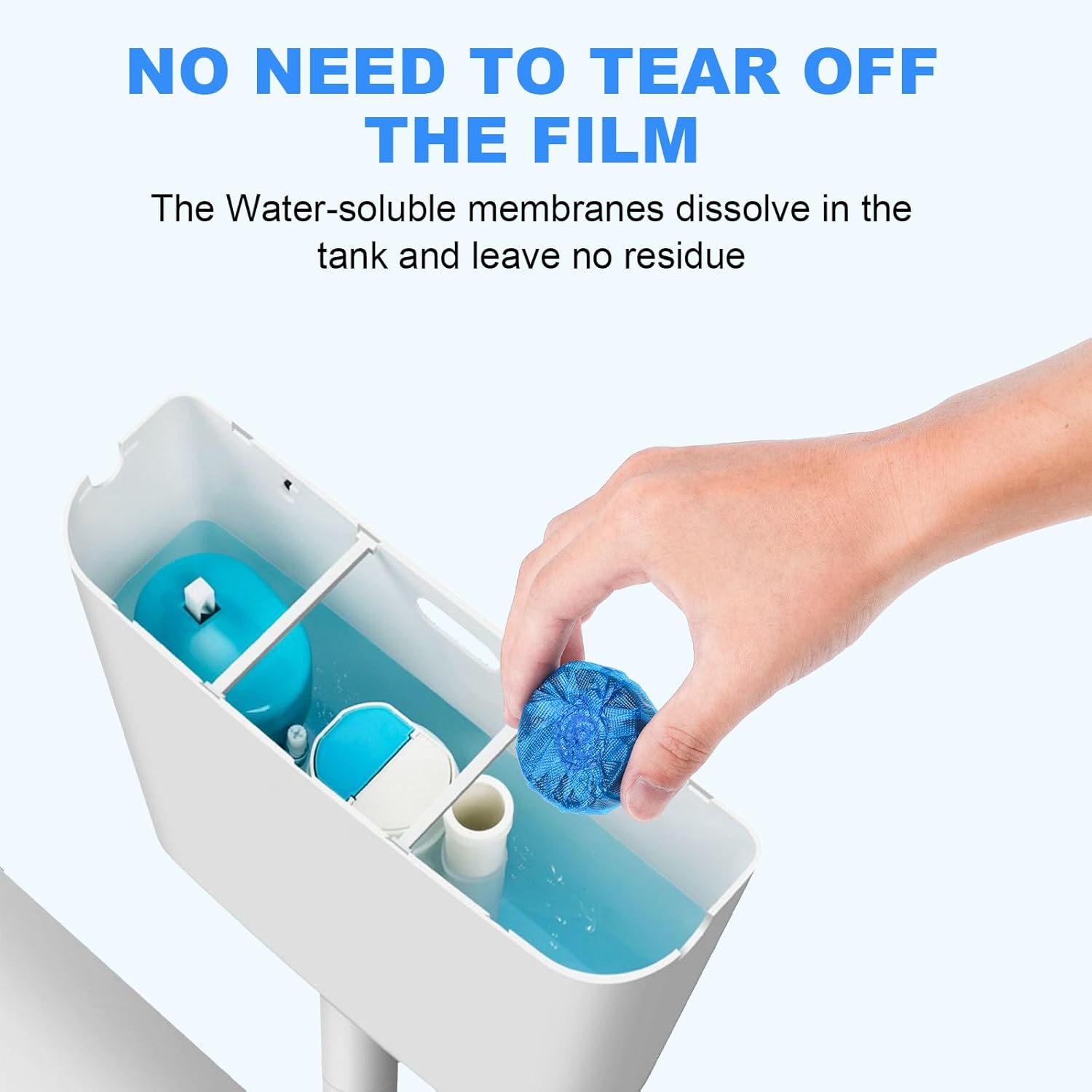 CHMI 100 Pack Toilet Bowl Cleaner Tablets Blue 1