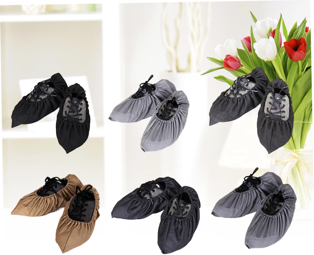 PACKOVE Mopping Shoes Cover 1 Pair Non-Slip Indoor Cleaning Shoes 1