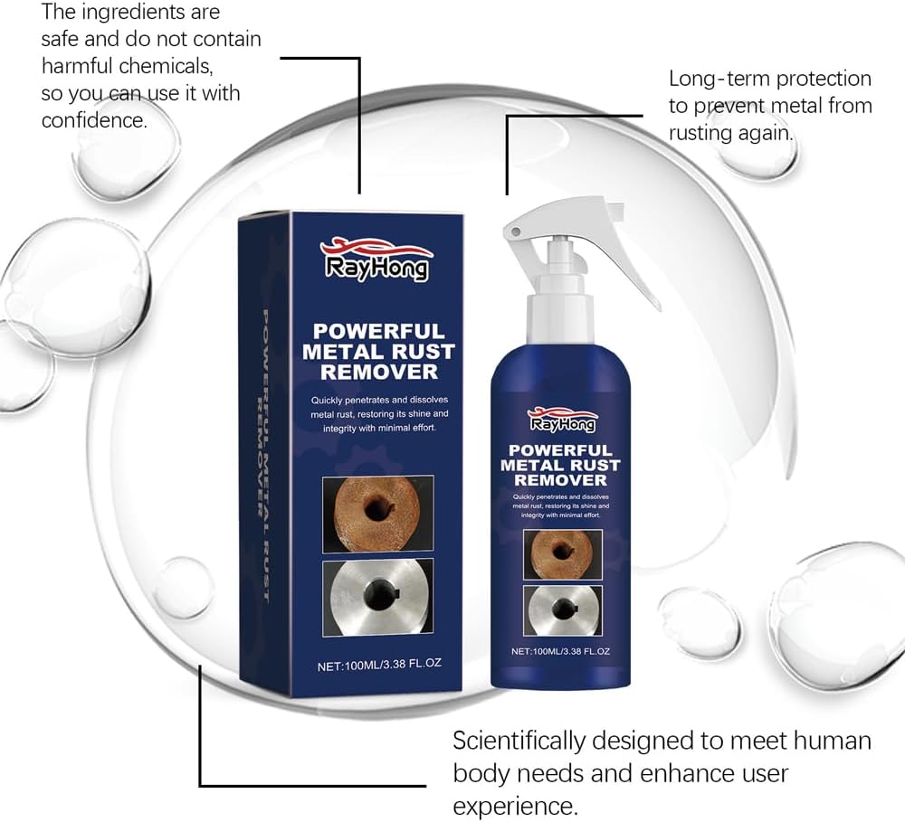 2024 New Powerful Metal Rust Remover 3PCS