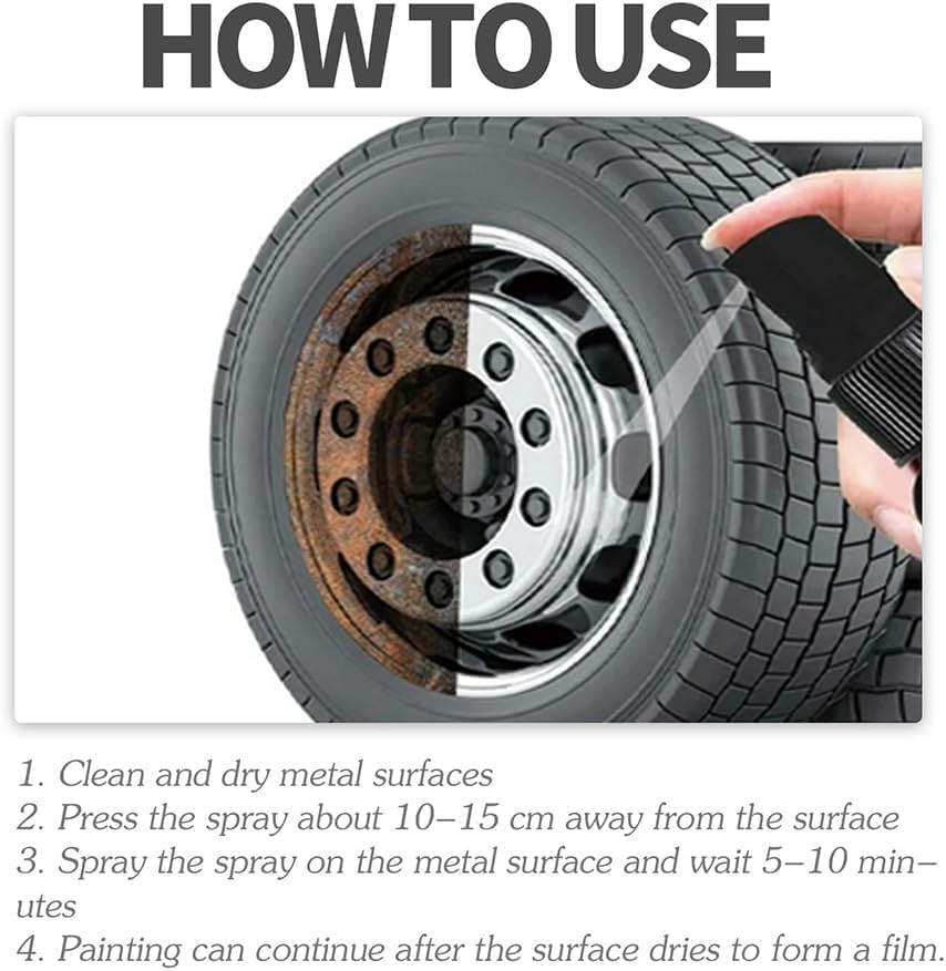 BZDVS Heavy-Duty Metal Rust Remover 1 Pcs