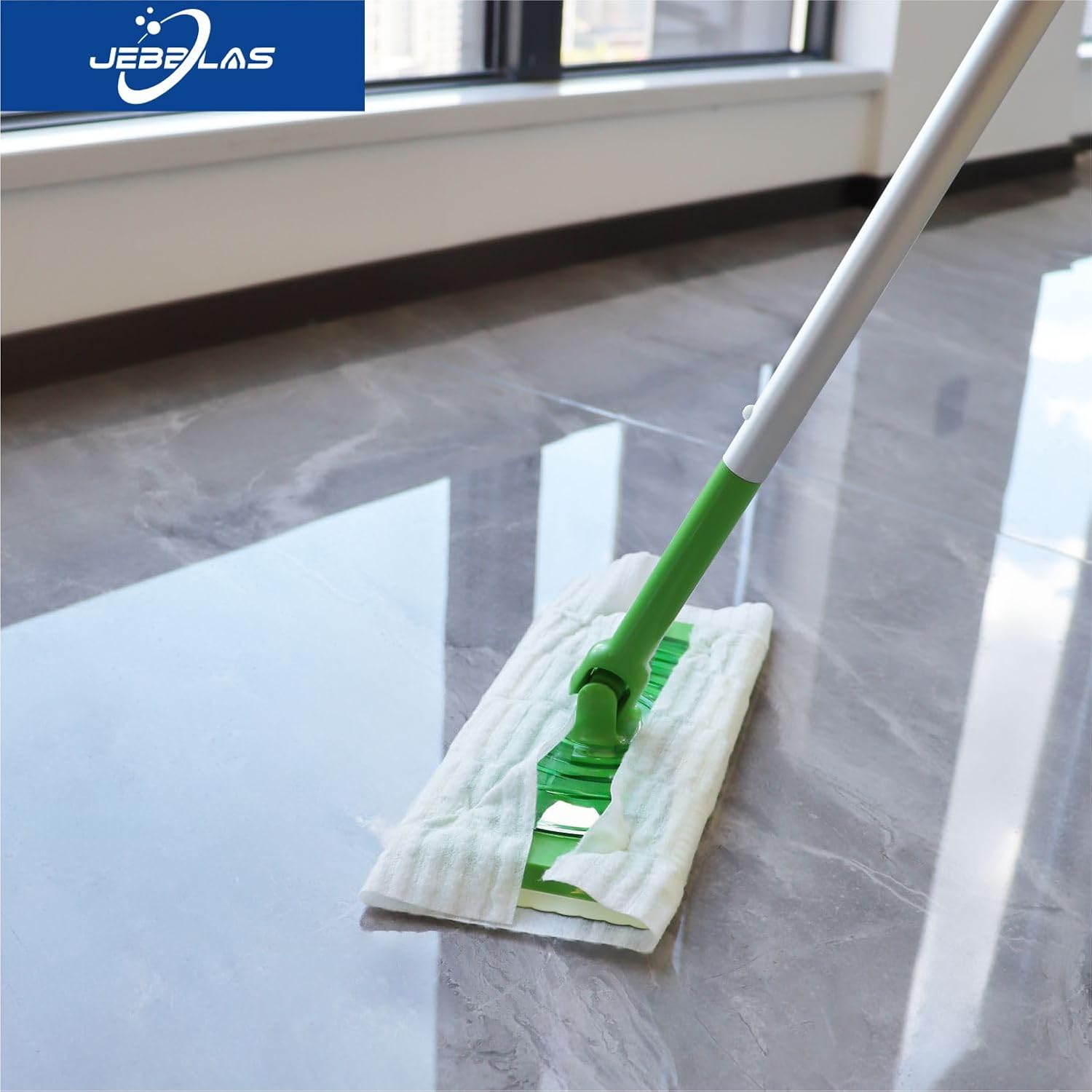 JEBBLAS 60 Pcs Disposable Dry Mop Cloth Refill for Flat Mops
