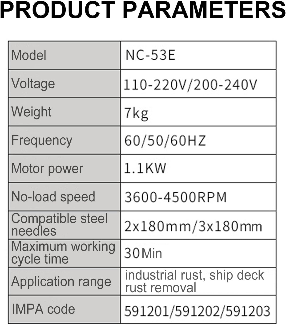 110V220V Electric Needle Scaler for Fast Rust Removal