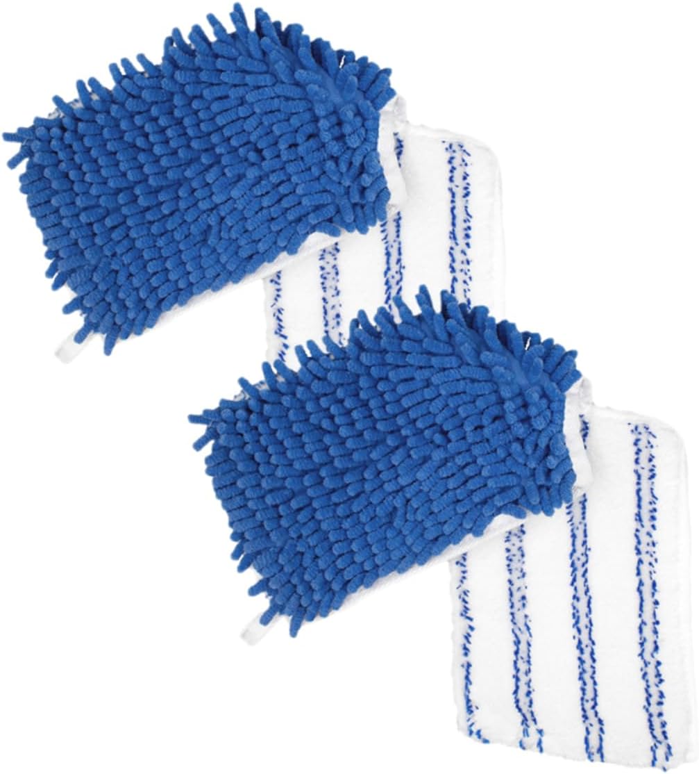 Minkissy 2pcs Chenille Mop Pad Refill for Hardwood Floors