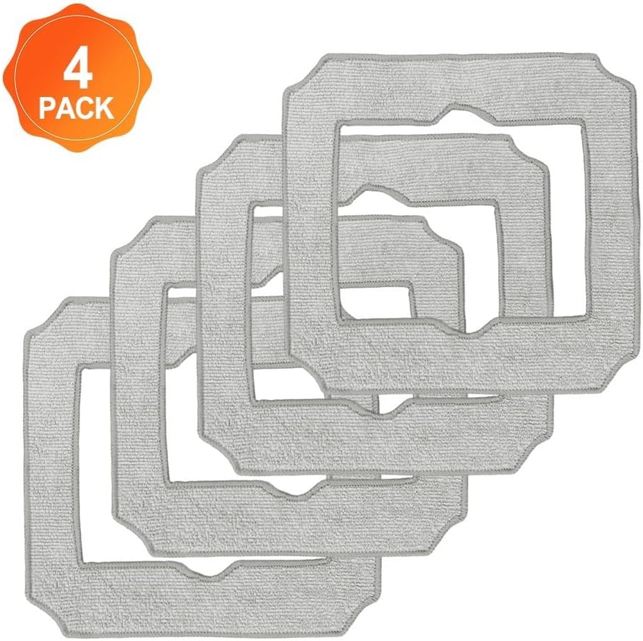 CRIDENG 4 Pack Replacement Mop Pads for ECOVACS WINBOT MINI