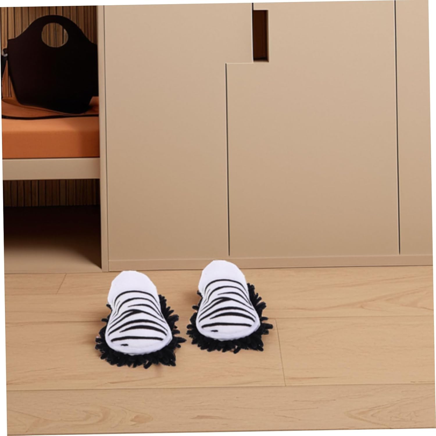 Minkissy Detachable Mop Slippers for Women Comfortable Warm Cleaning Shoes