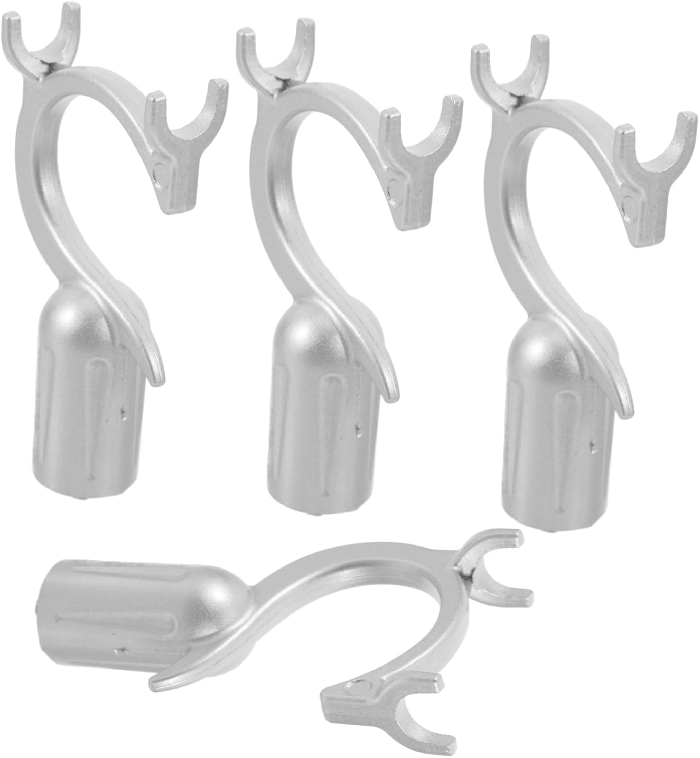 4Pcs Aluminum Alloy Mop Pole Hook Replacement for Durable Cleaning