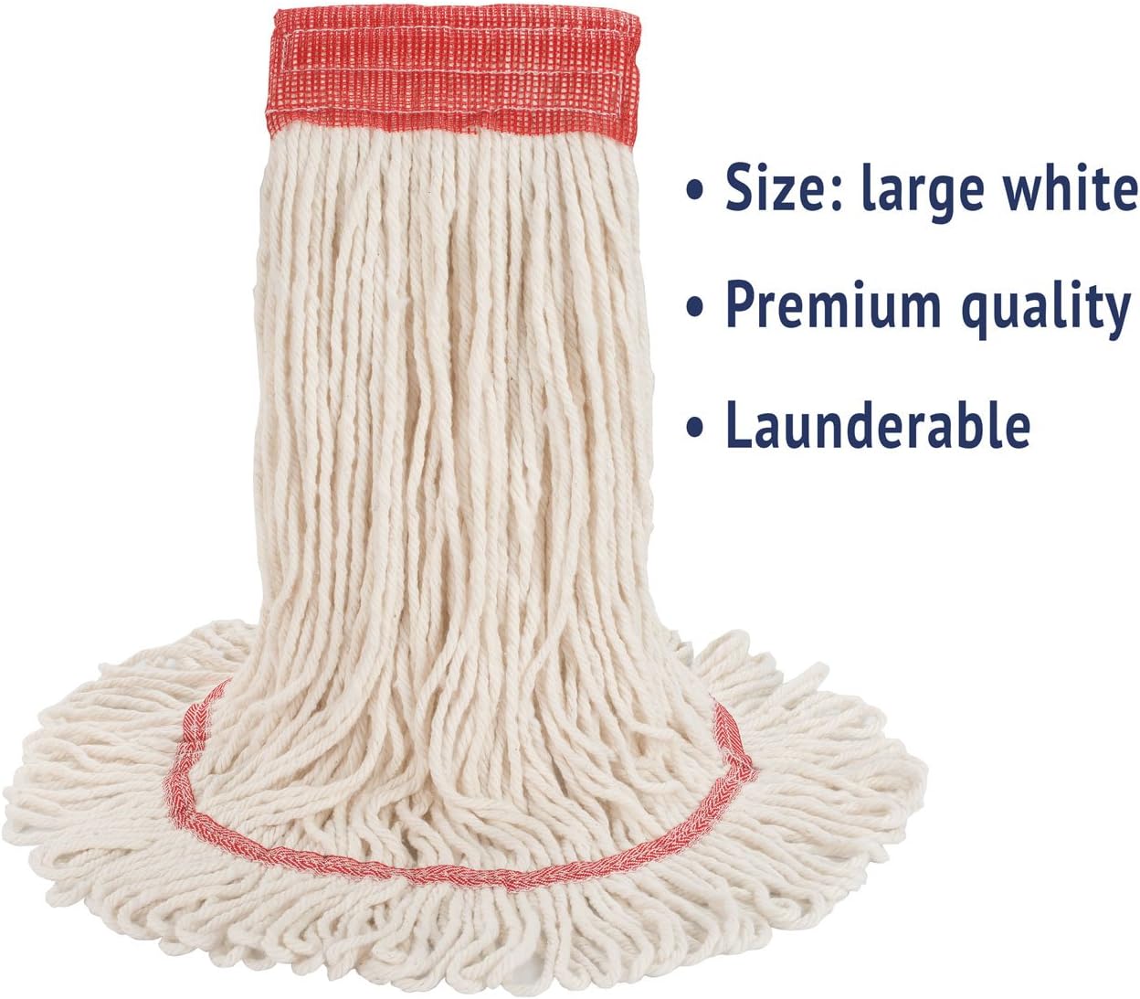 Boardwalk 503WHCT Super Loop Wet Mop Head White 12 Per Carton