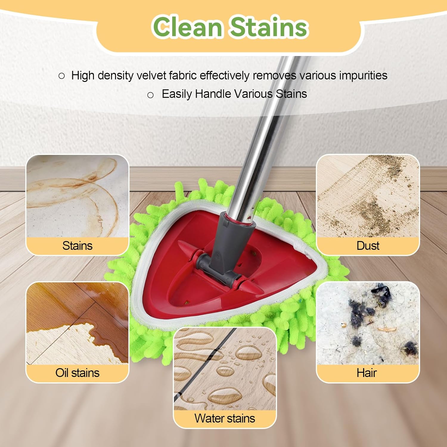 BywoBywo 3 Pack Reusable Microfiber Mop Pads for O-Cedar EasyWring