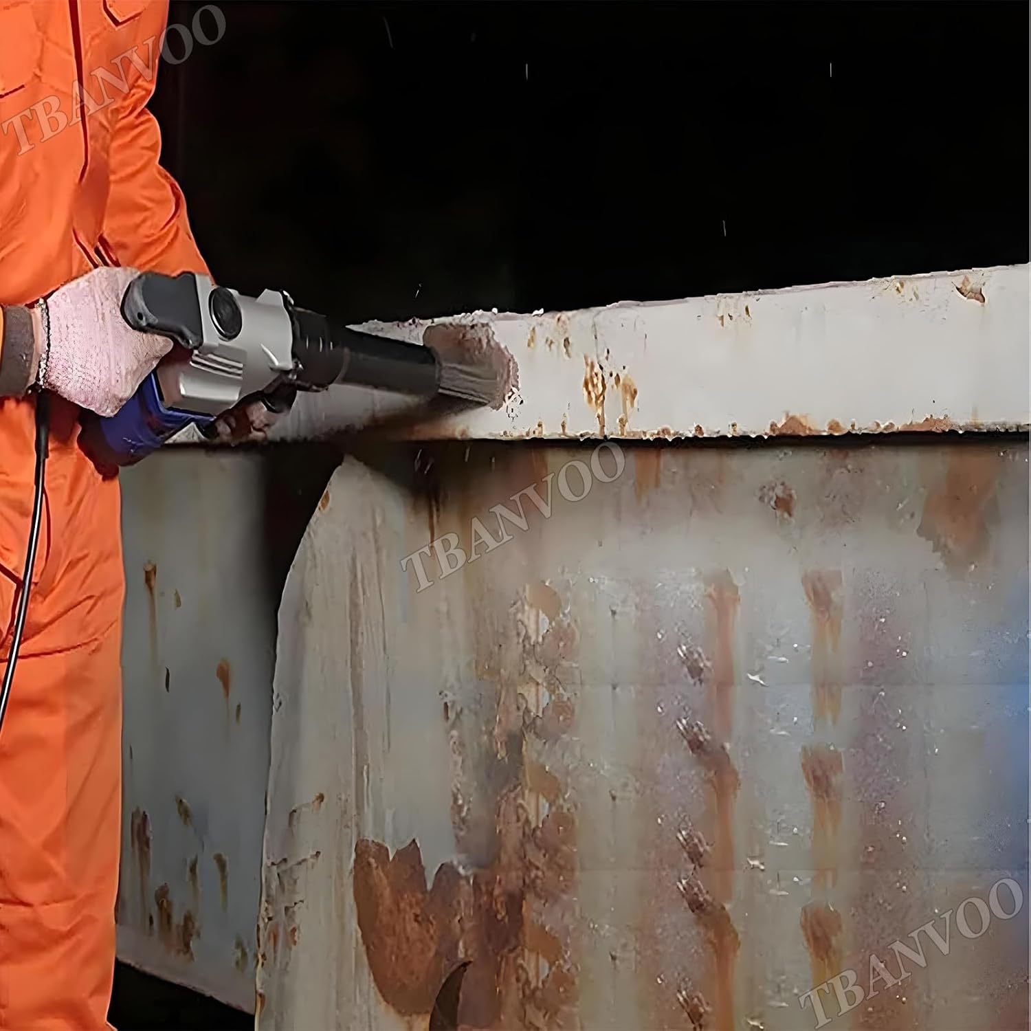 TBANVOO Electric Rust Removal Tool with 3600-4500 RPM