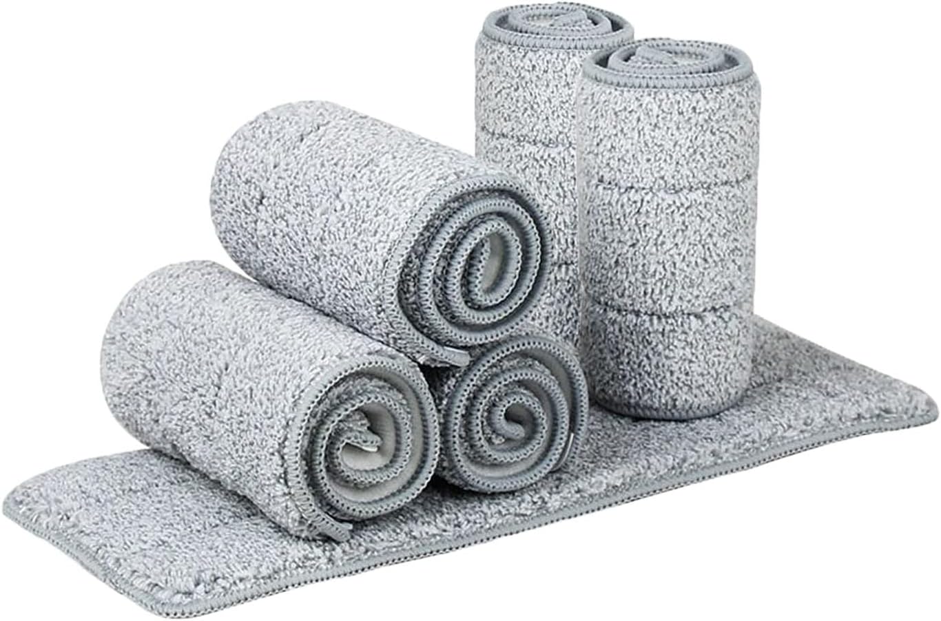 Sunki Microfiber Mop Pads 6 Pack Reusable Wet Dry