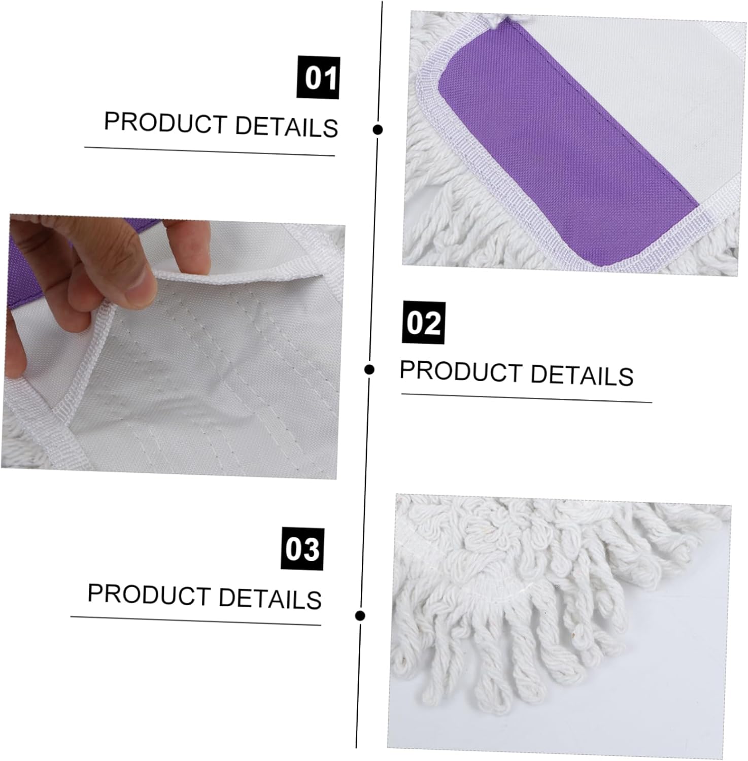 CALLARON Reusable Cotton Mopping Pads for All Hard Floors