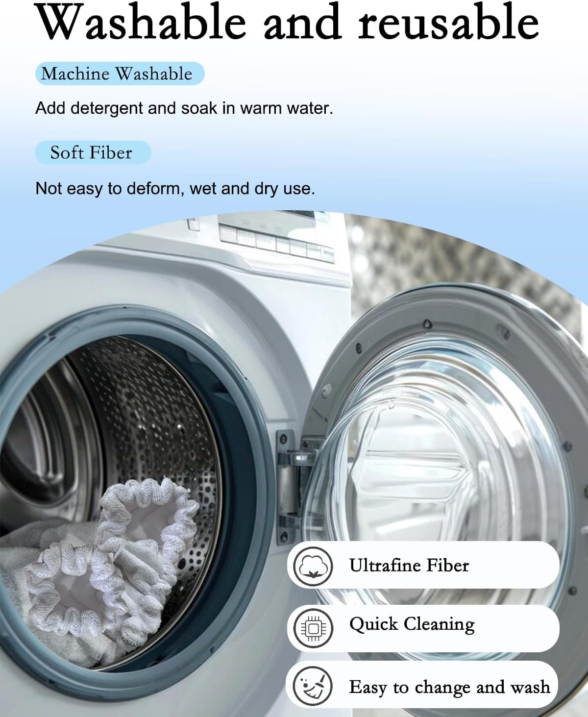 WOCASE Steam Mop Pads for Dupray Neat Steam Cleaner
