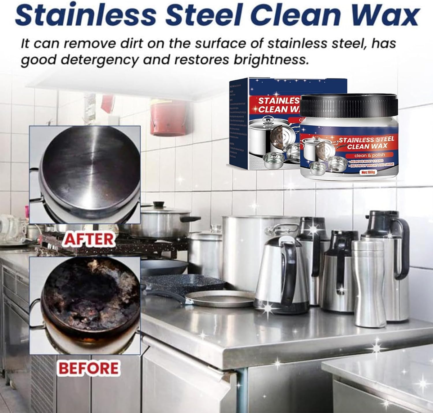 Magical Nano Stainless Steel Cleaner Paste 3pcs 1