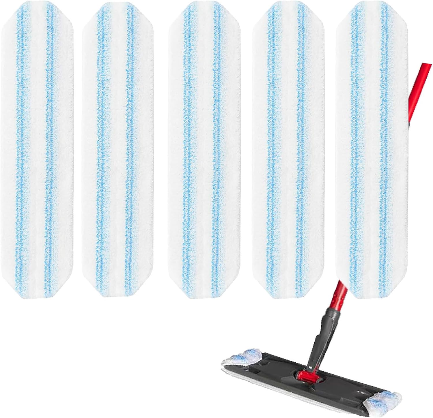 5-Pack O-Cedar H2Pro Replacement Mop Pads - Washable Reusable Microfiber
