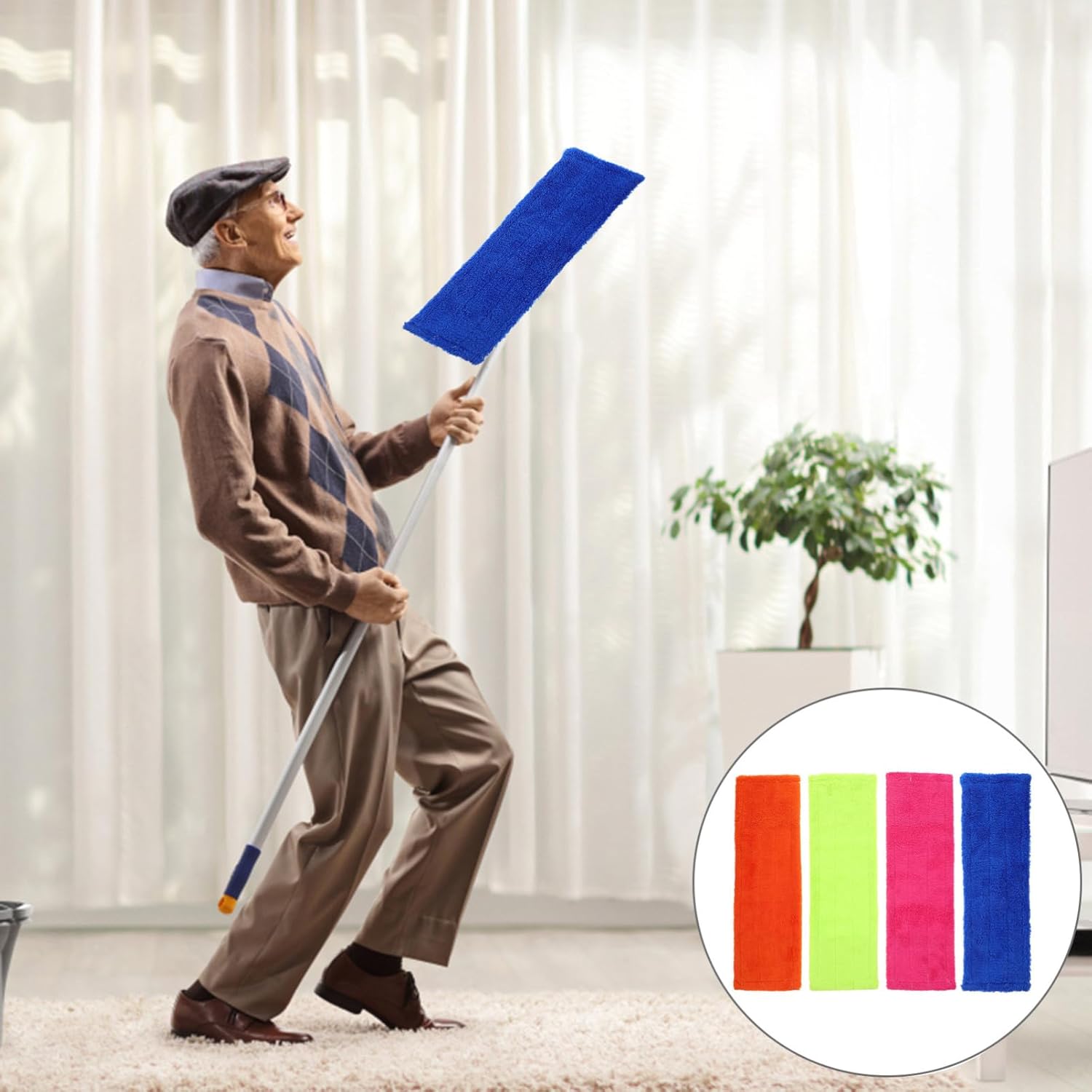 Ipetboom 4pcs Reveal Mop Pads Replacement Heads