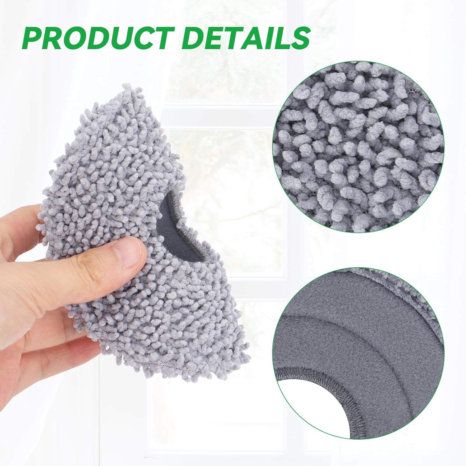 Sgizoku Microfiber Mop Pads for Roborock Q RevoQrevo MaxV - 8Pcs Set