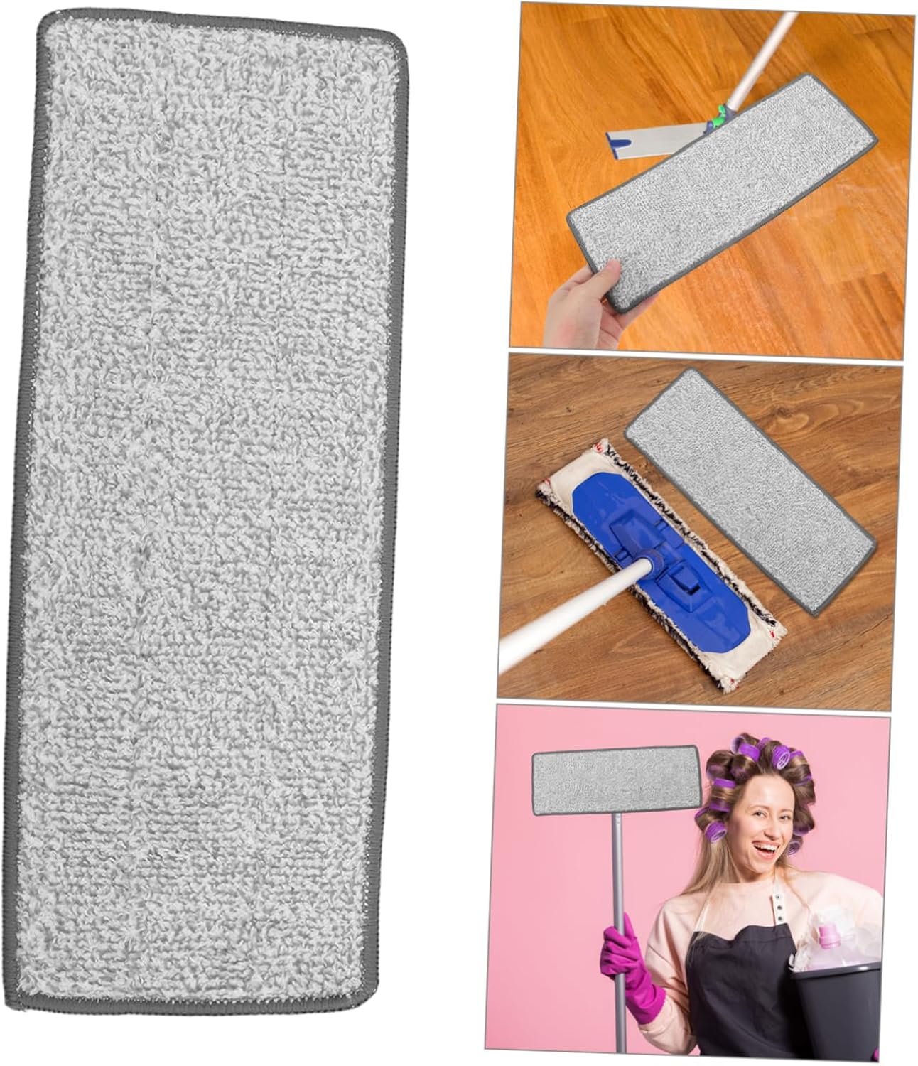 4PCS Microfiber Mop Pads for Wet Dry Cleaning 1