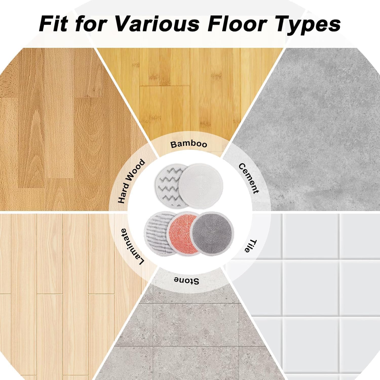 Sgizoku Spin Wave Replacement Mop Pads for Bissell