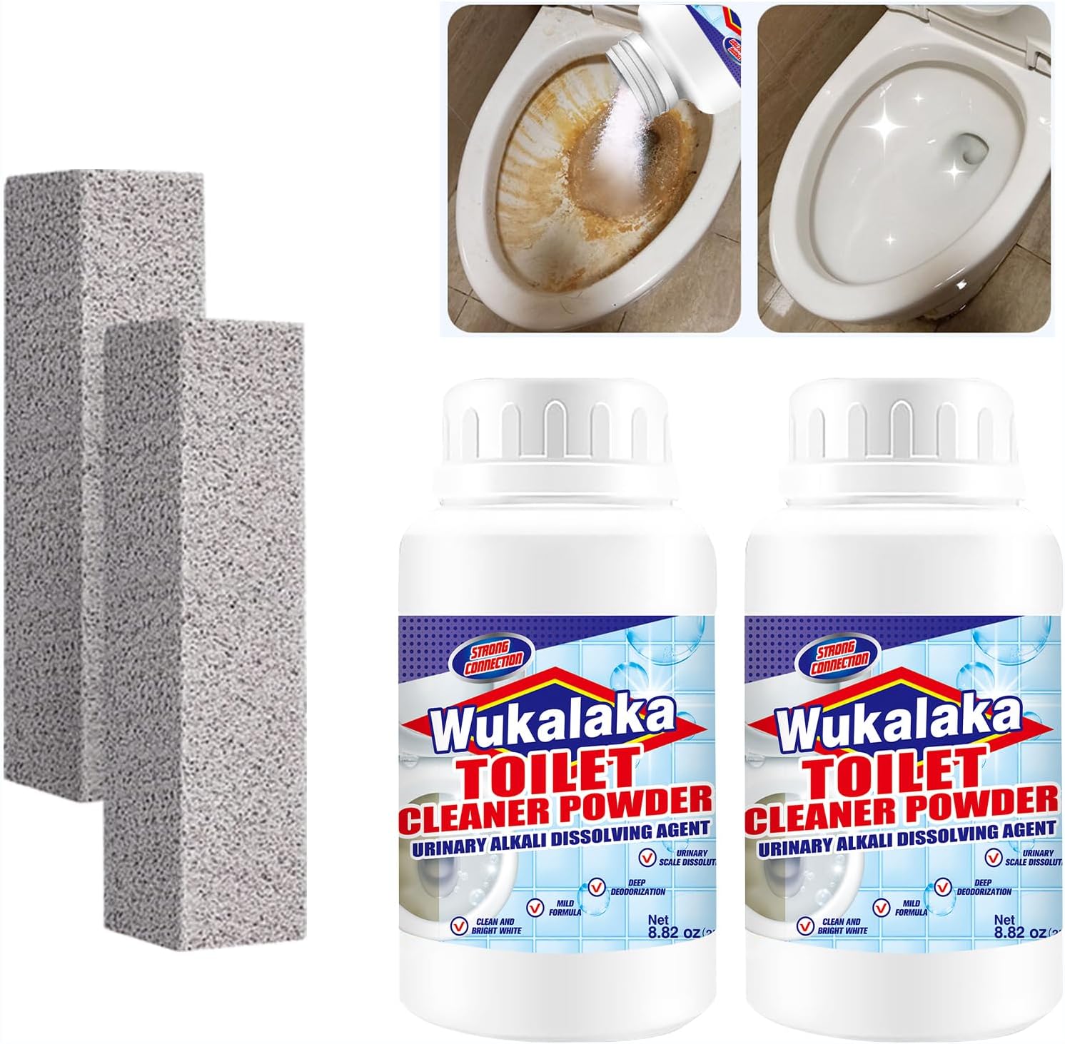 WUKALAKA Pumice Stick Toilet Cleaner 22pcs 1