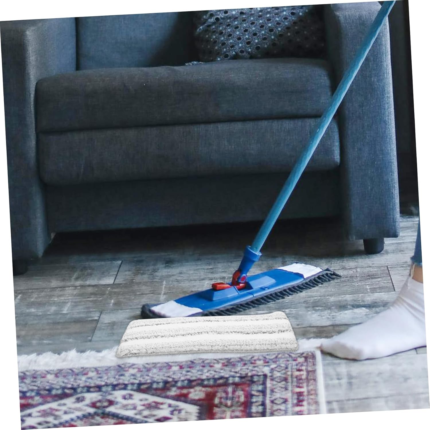 3PCS Thickened Flat Mop Pads Machine Washable