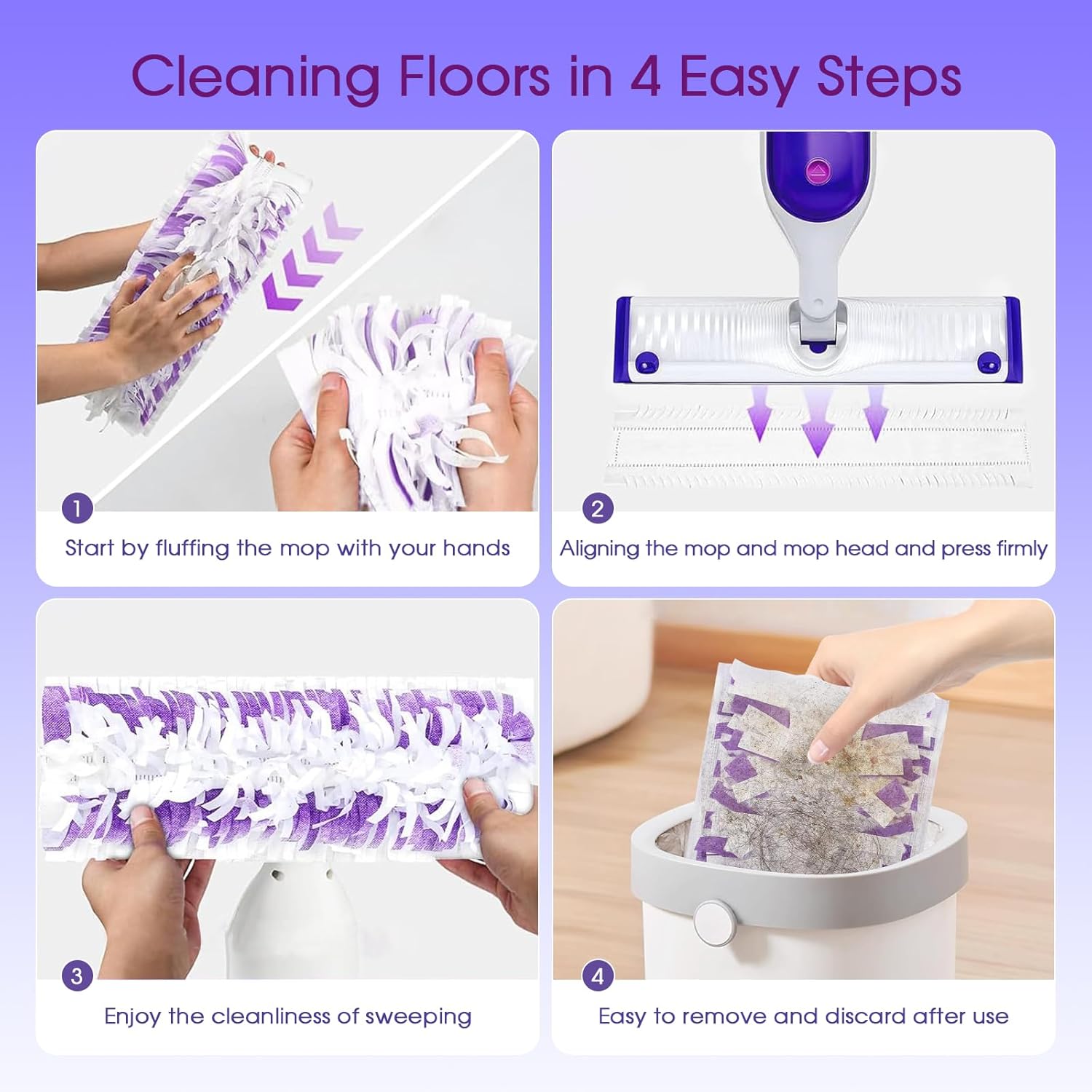 21 Pack Replacement Mop Pads for Swiffer Power Mop