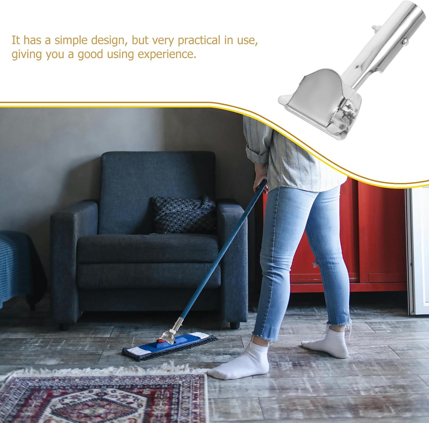 IMIKEYA Mop Handle Replacement Clamp