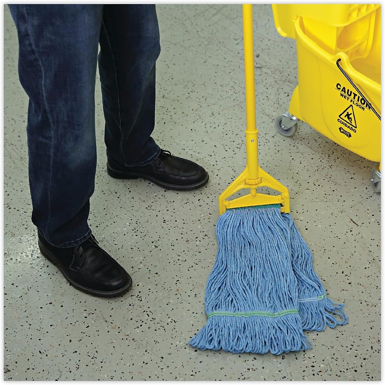 Boardwalk BWK502BLNB Super Loop Wet Mop Head - Medium Blue