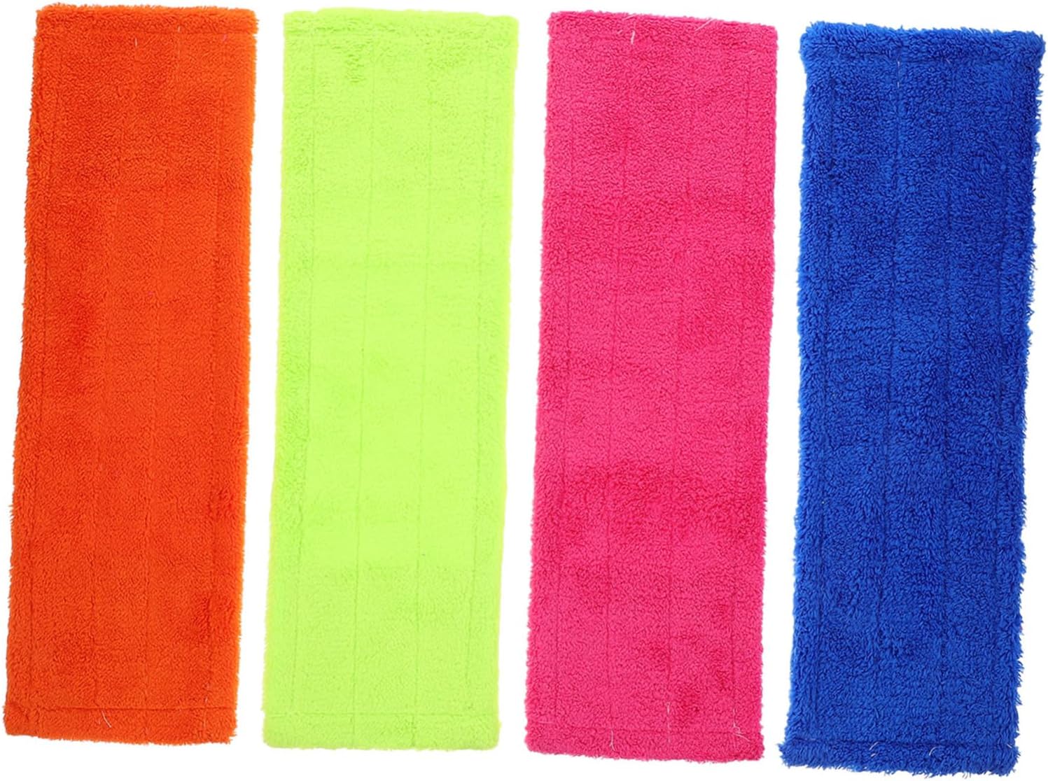 4pcs Coral Fleece Mop Pads Washable Reusable