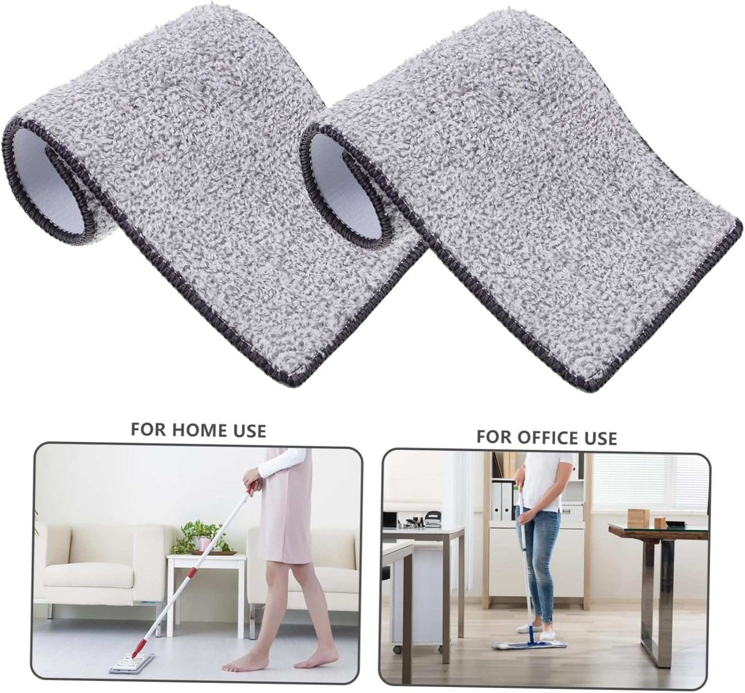 10pcs Microfiber Mop Pads for Floor Cleaning Reusable