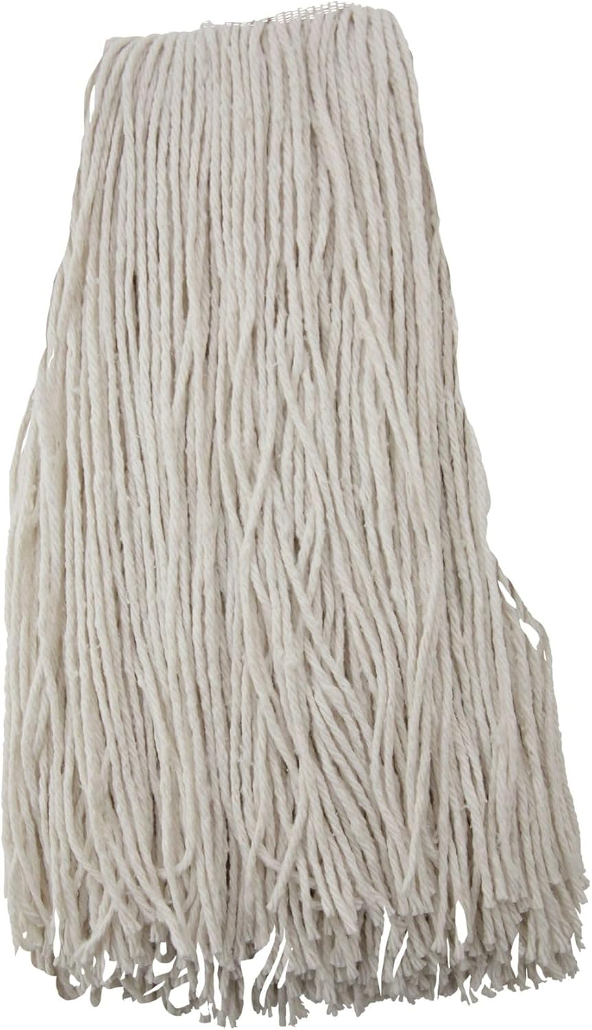Boardwalk Premium Cut-End Wet Mop Heads 24oz White 12Carton