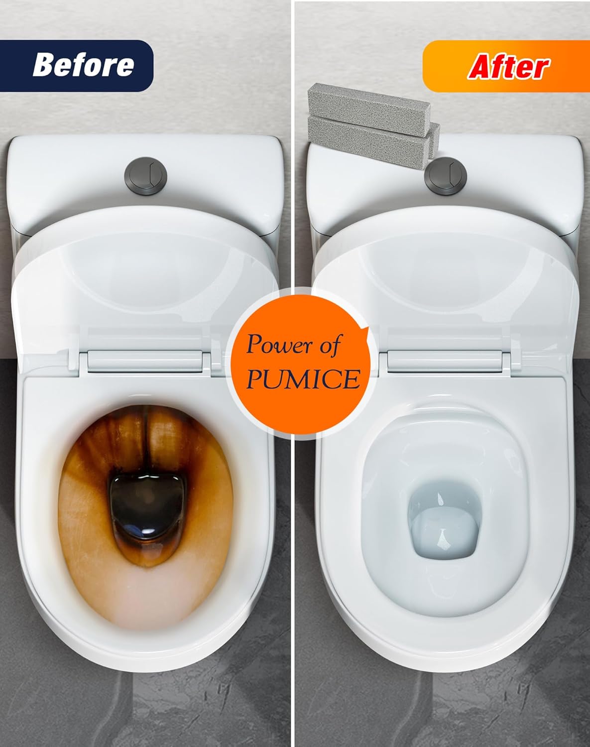 MARYTON Pumice Stone Toilet Cleaner 8 Count