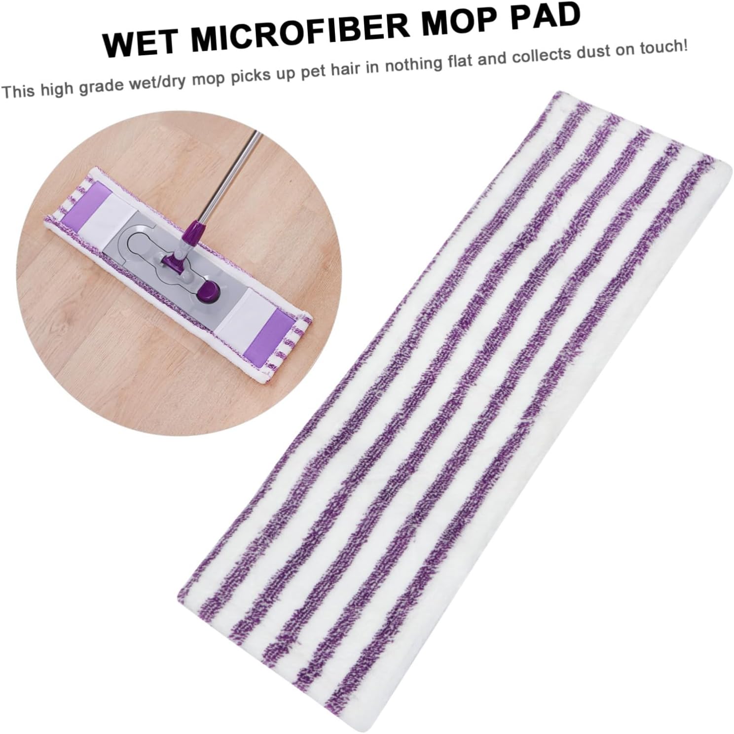 CALLARON Microfiber Mop Pads 5-Piece Set for Home and Commercial Use