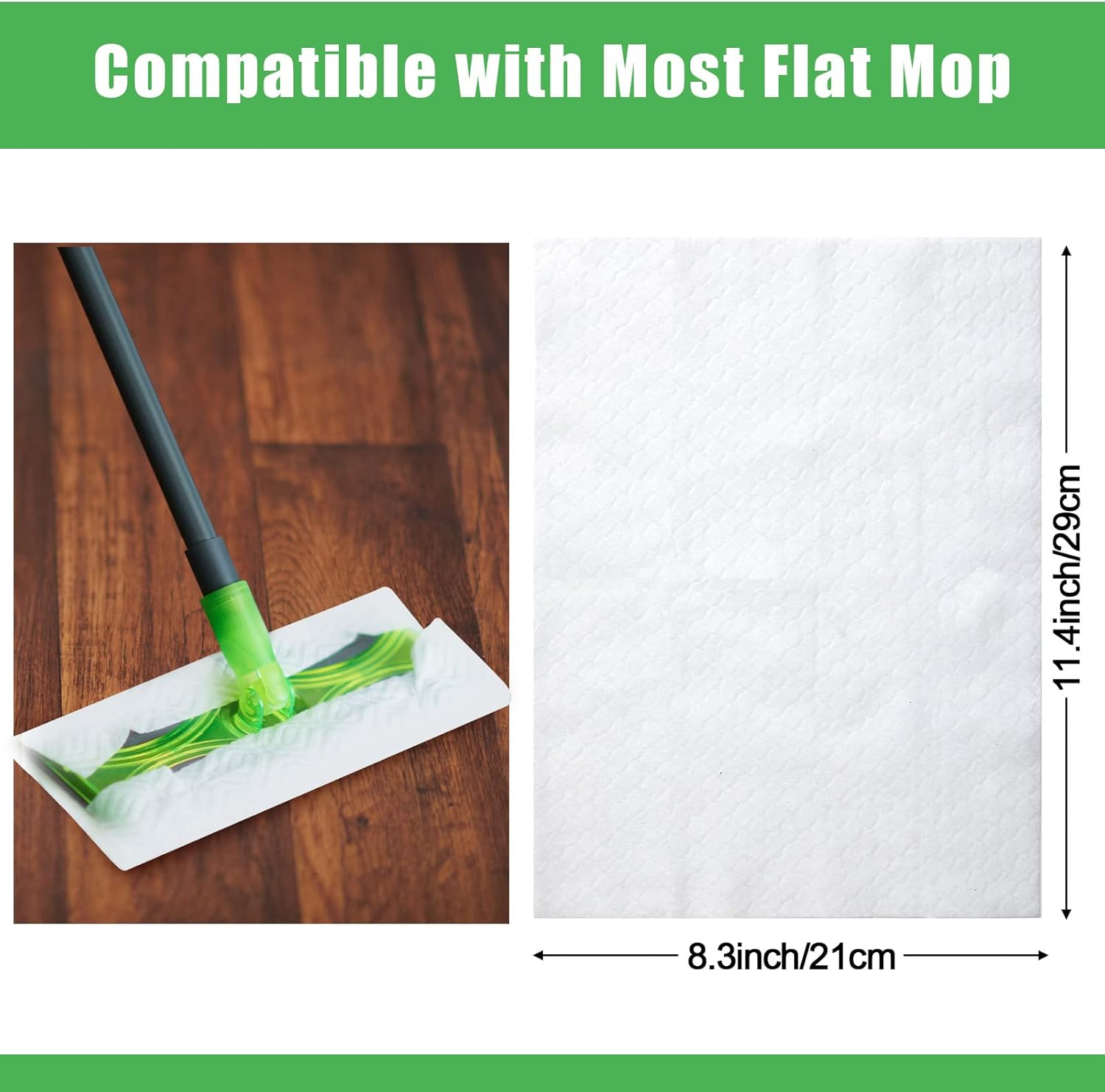 Zubebe 600 Pcs Dry Mop Pad Refills for Floor Cleaning