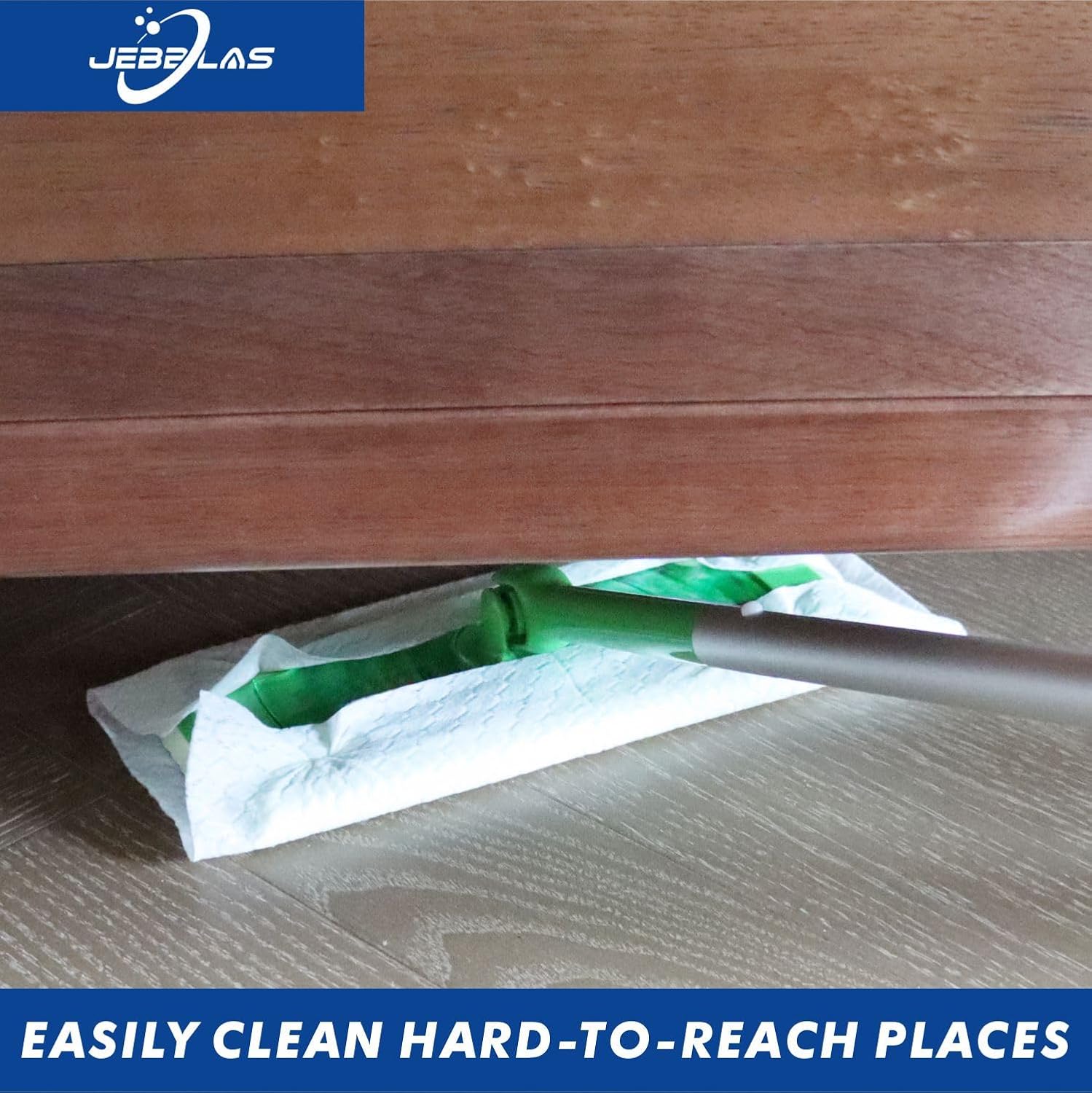 JEBBLAS Disposable Mop Refills Dry Sweeping Pad for All Surfaces 120 Count