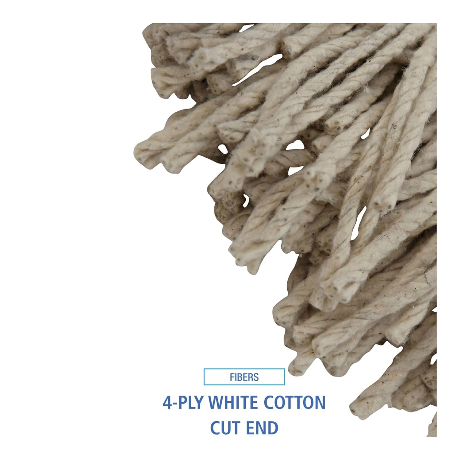 Boardwalk Mop Head Replacement 32oz Cotton White 12Carton