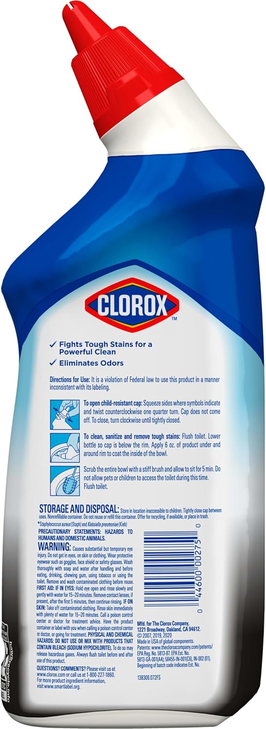 Clorox Toilet Bowl Cleaner Lime Rust Destroyer 24 Oz Pack of 2