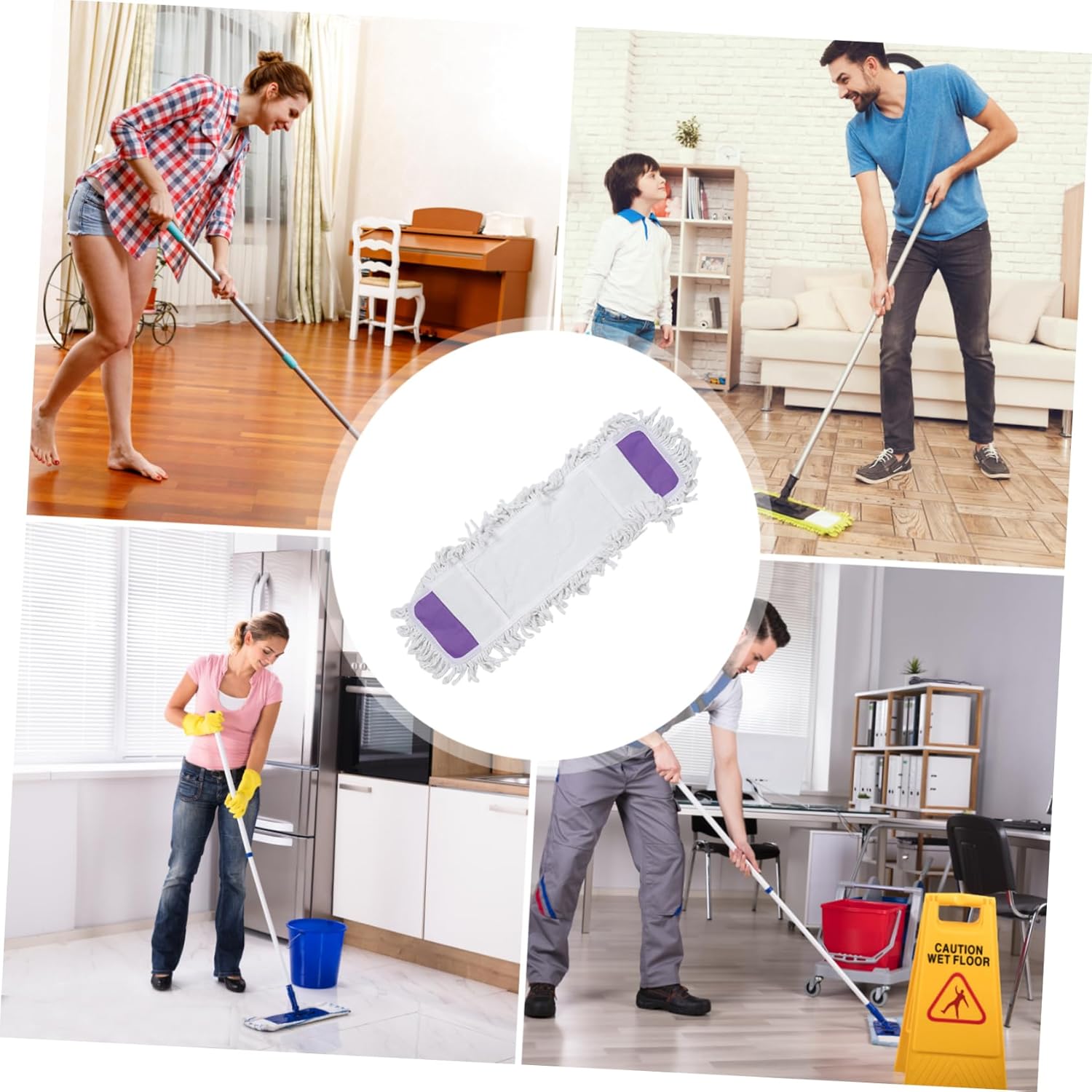 Minkissy Reusable Microfiber Mop Pads for Floor Cleaning 1