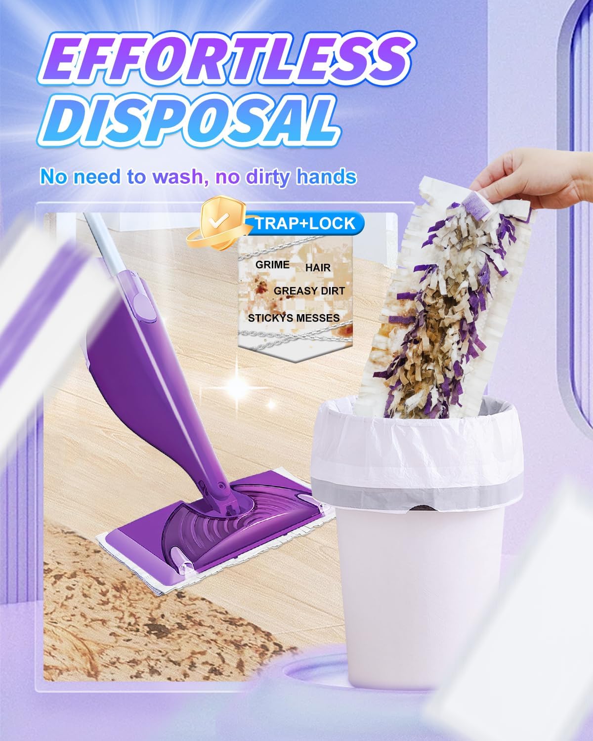MyKEEPOW 20 Pack Replacement Mop Pads for Swiffer Wet Jet 1