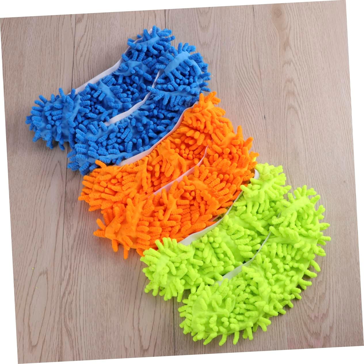 CALLARON Mop Caps Chenille Dust Mop Slippers 4 Pcs