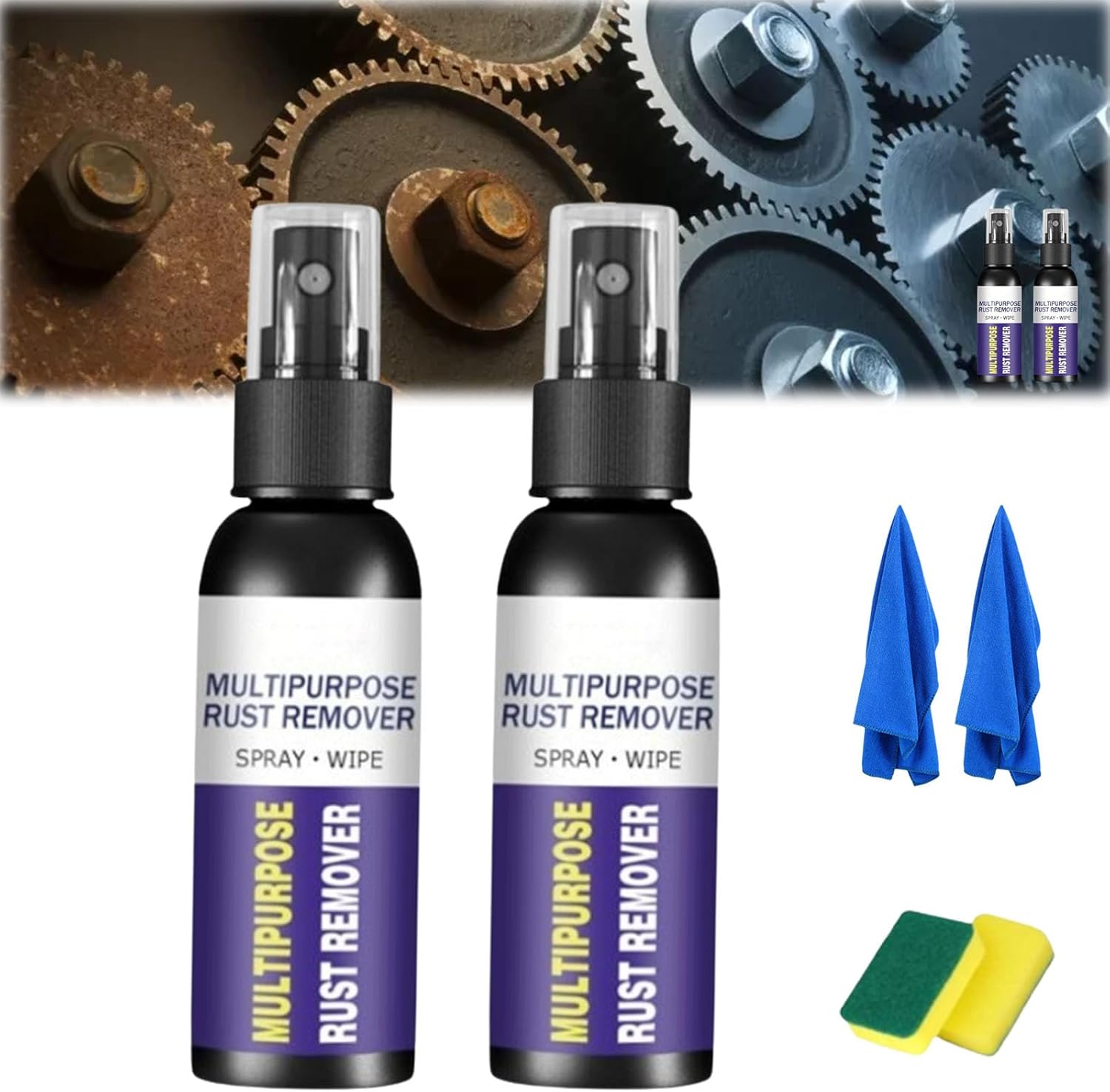 RJDJ Multipurpose Rust Remover Spray 2 Pack 120ml