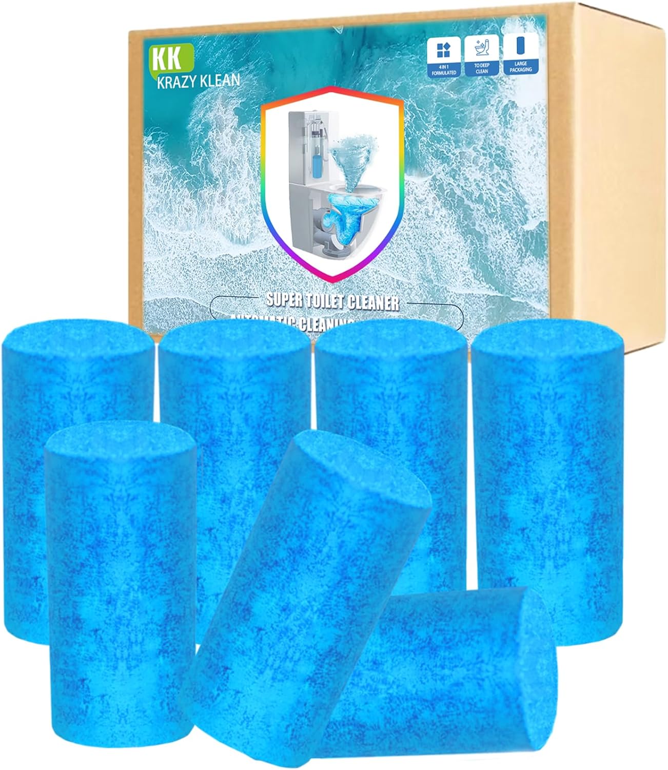 Krazy Klean Toilet Cleaner 7Pcs Set