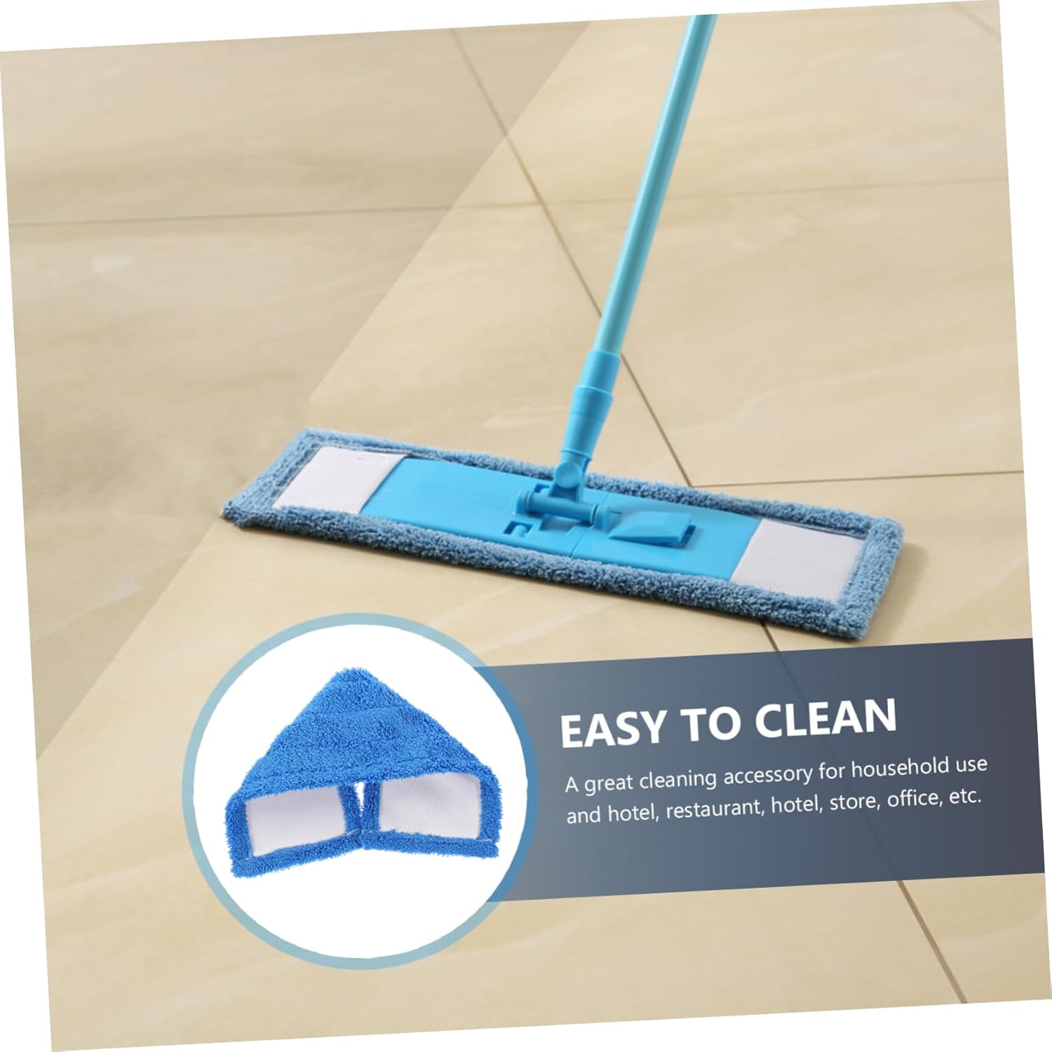 Microfiber Dust Mop Replacement Head for Hardwood Tile Cleaning