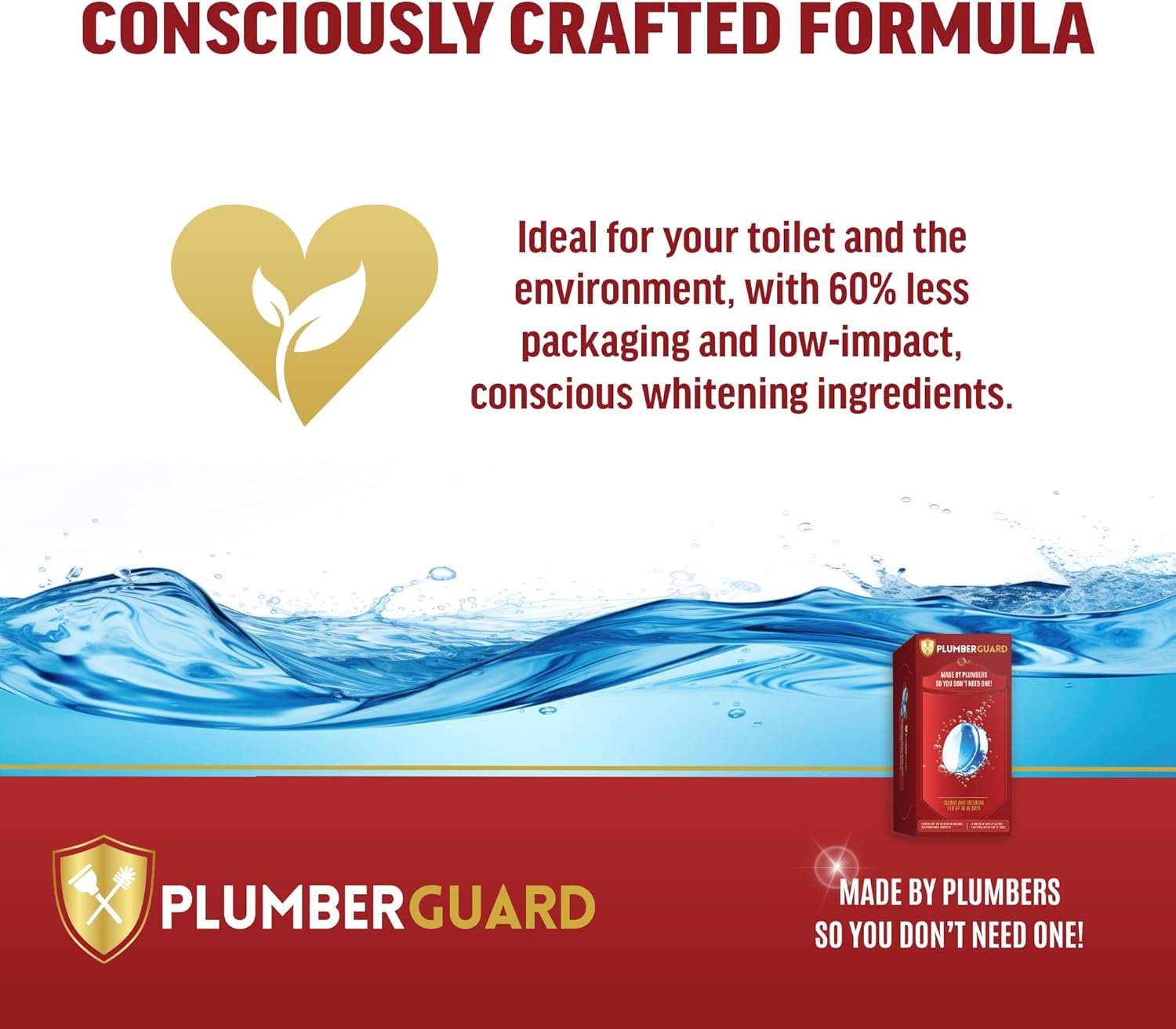 PlumberGuard Toilet Tablets 4 Pack - Chlorine Free