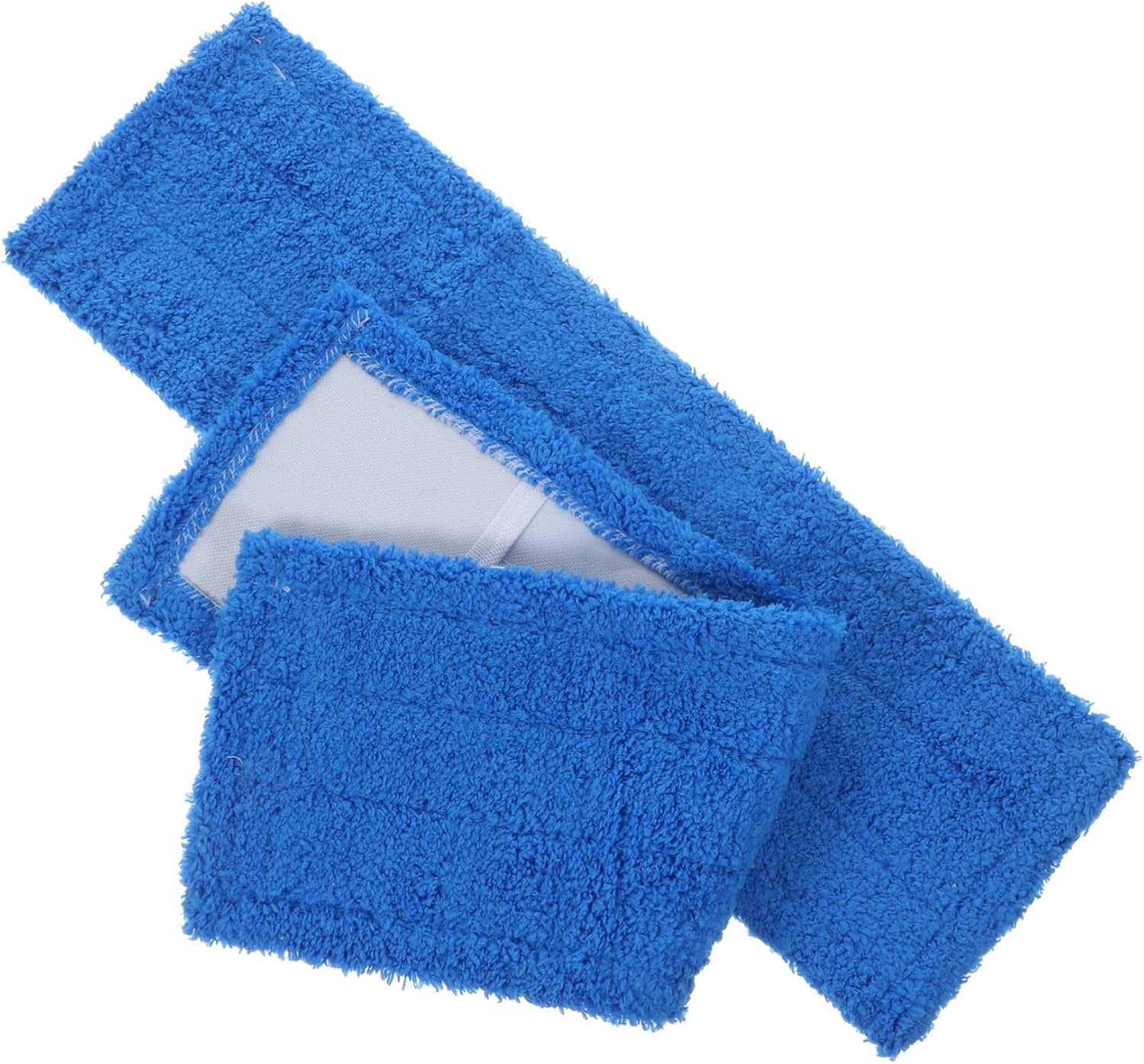 2Pcs Coral Fleece Mop Pads Reusable Washable