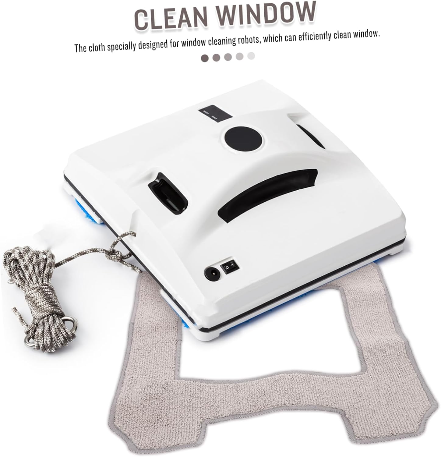 4Pcs Window Cleaning Mop Cloths for Robot Cleaner