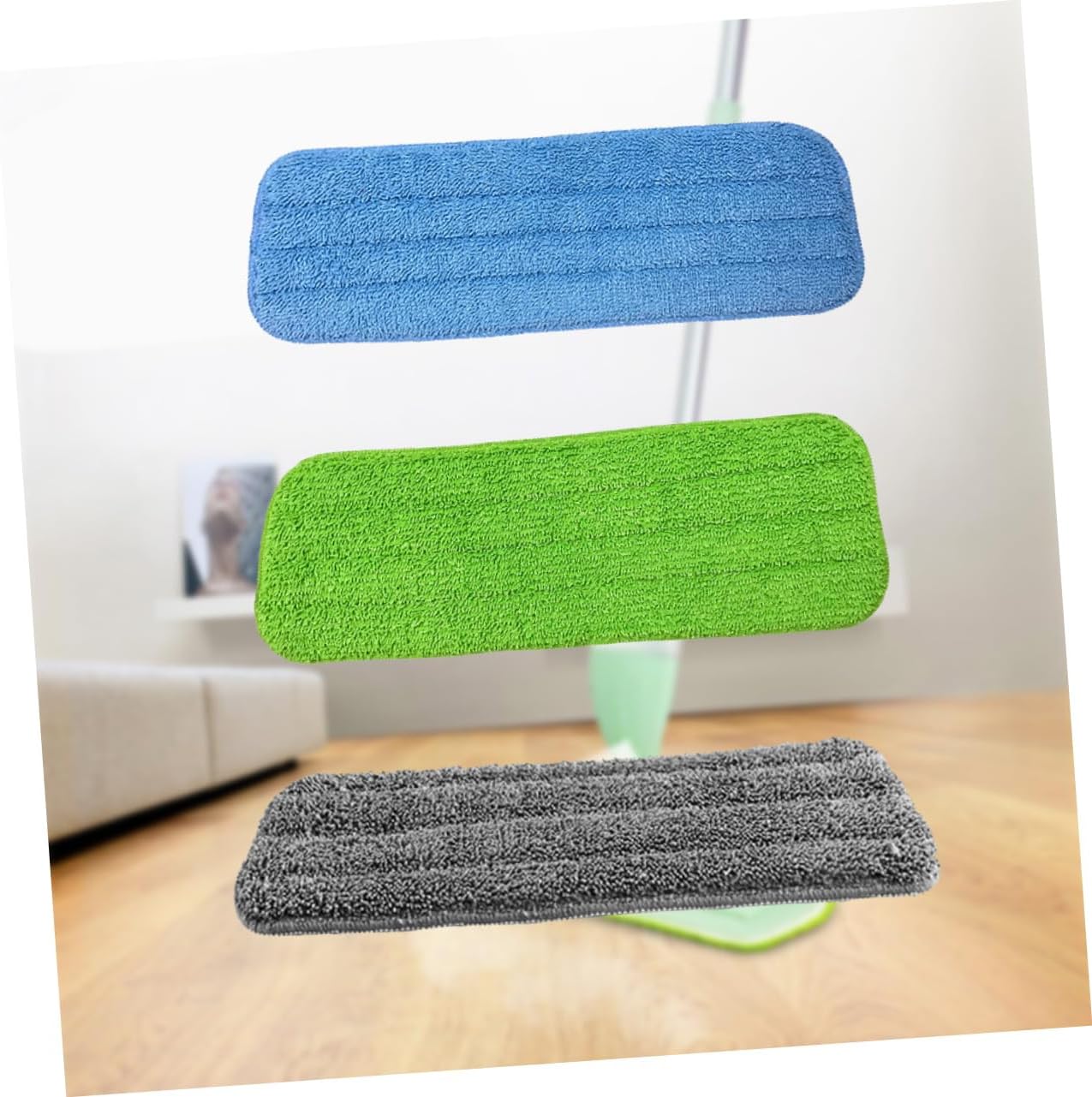 PACKOVE 3Pcs Water Spraying Mop Cloth Replacement