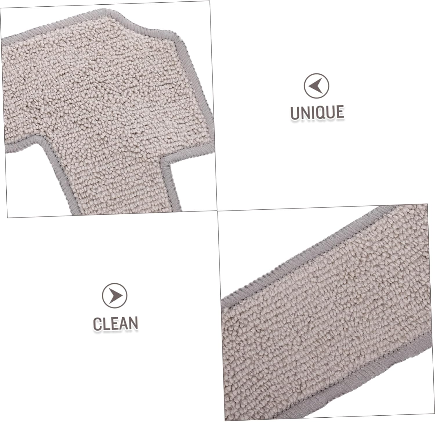 4Pcs Window Rags Compatible with Ecovacs Washable Mop Cloths for Cleaning