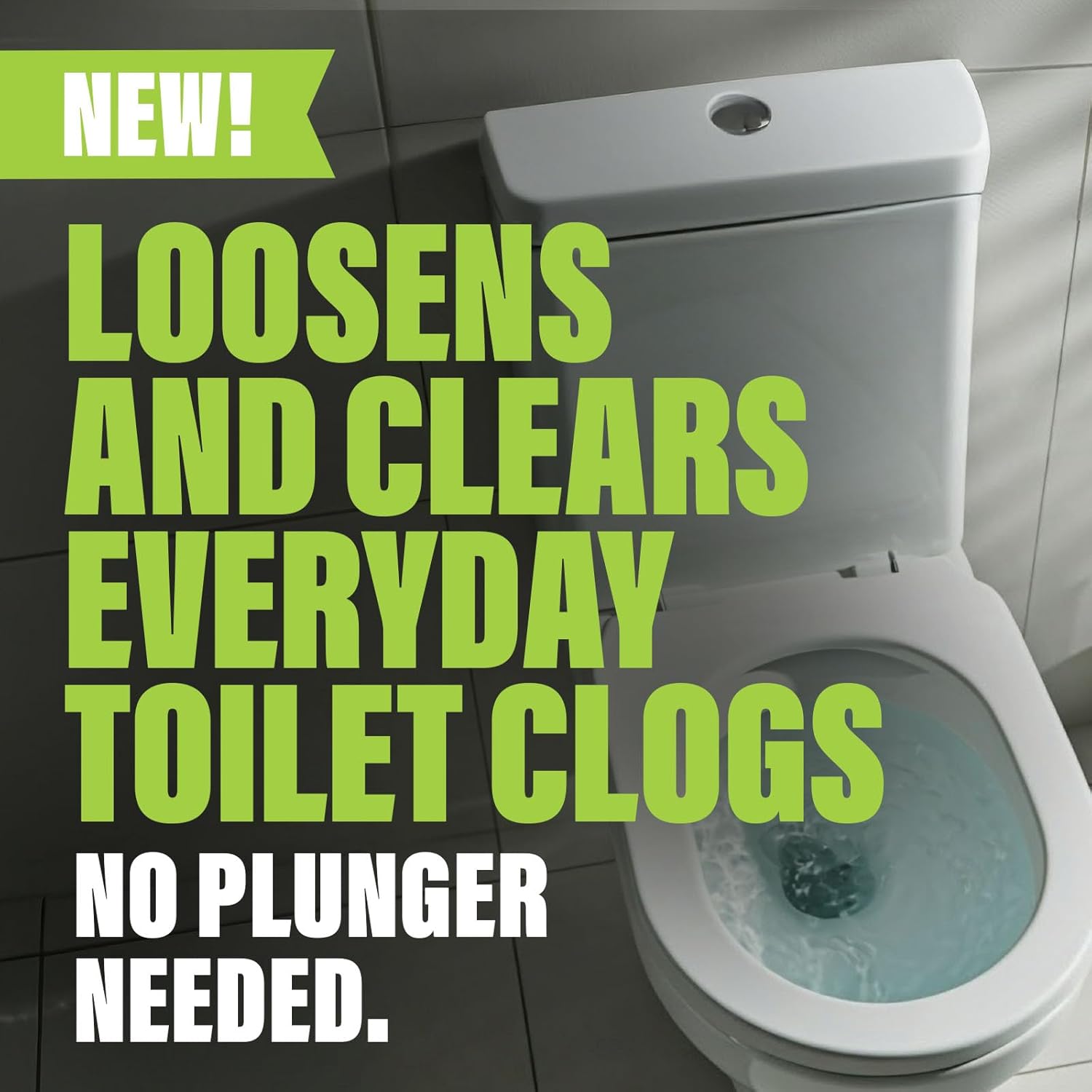 Green Gobbler Liquid Toilet Plunger Clog Remover