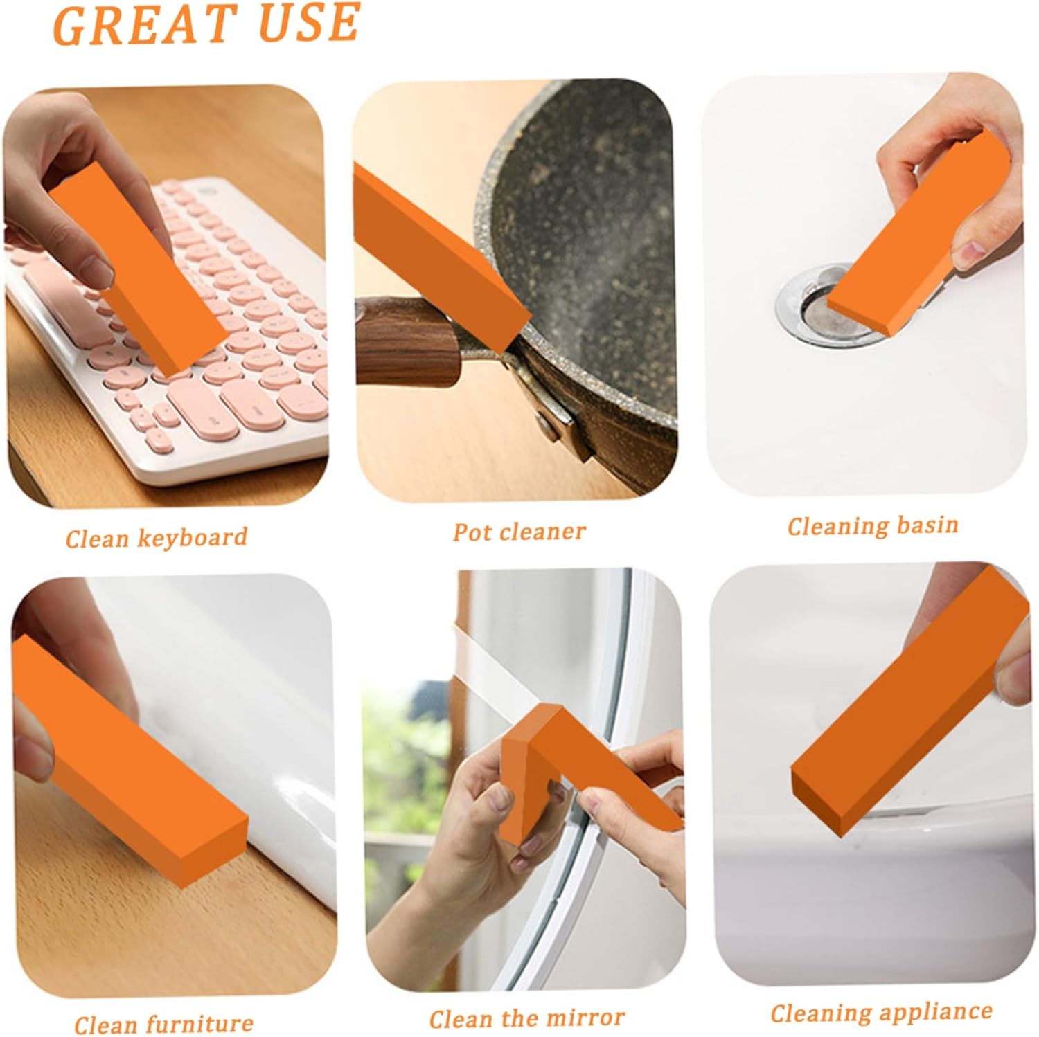Lawnrden Stainless Steel Rust Eraser 5Pcs Set