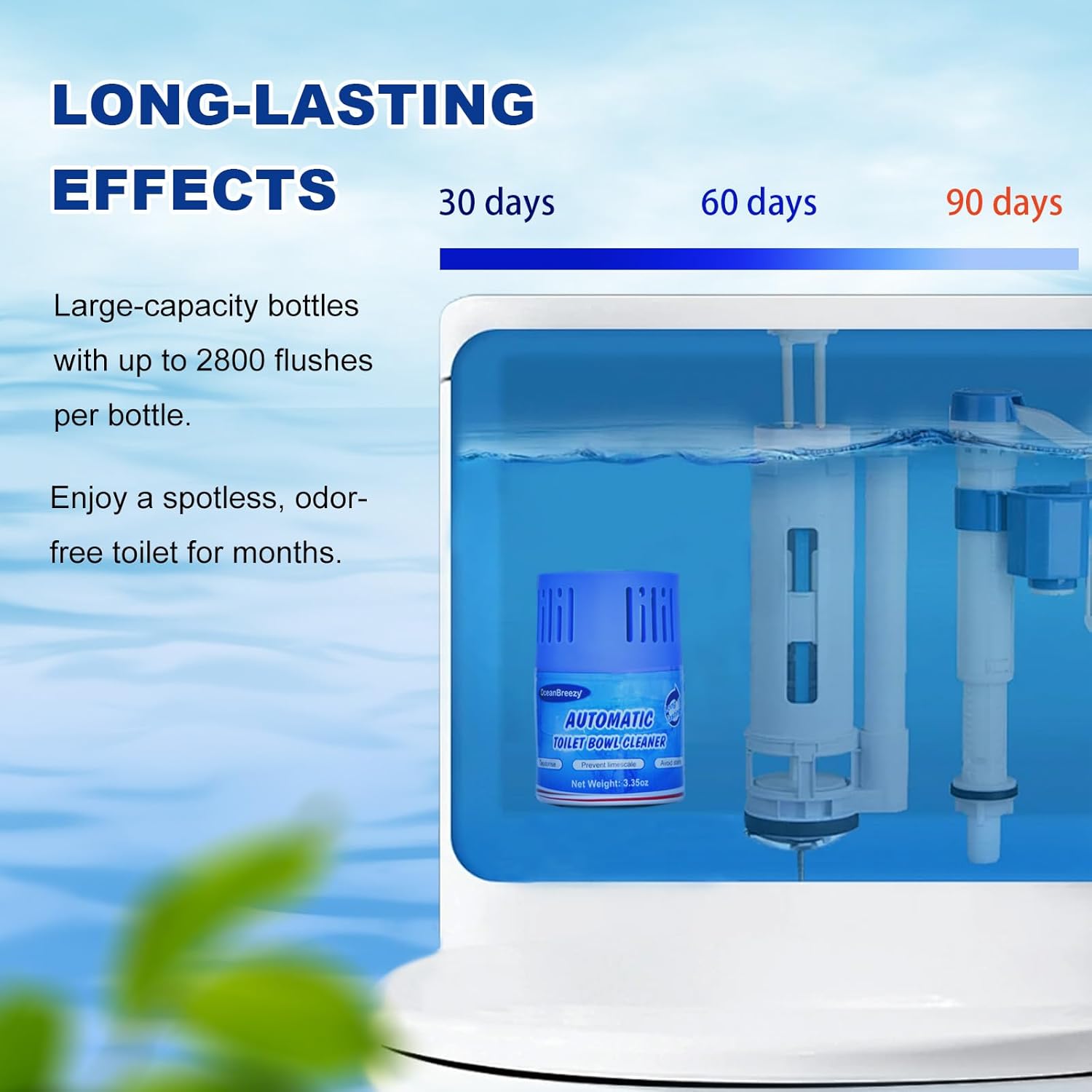 OceanBreezy Toilet Cleaner Tablets 2 Bottles